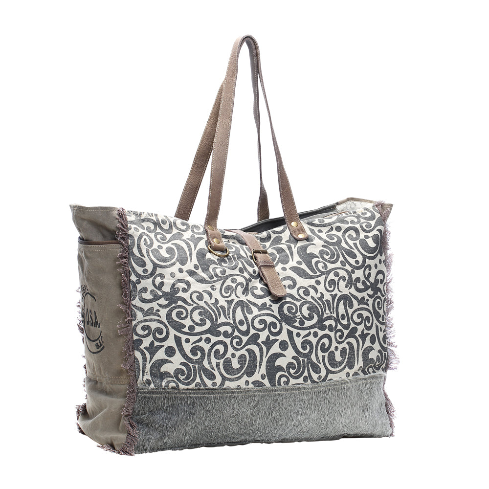 Floral Print Weekender Bag - Myra Bags