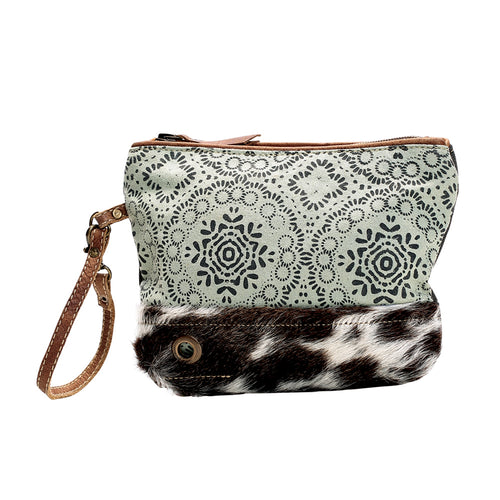 Floral Print Hairon Pouch