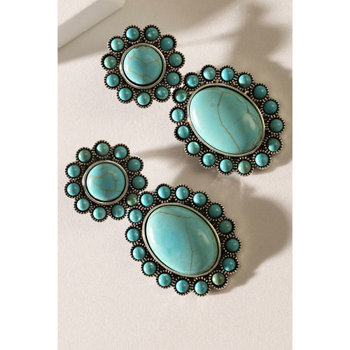Windswept Mesa Earrings In Blue