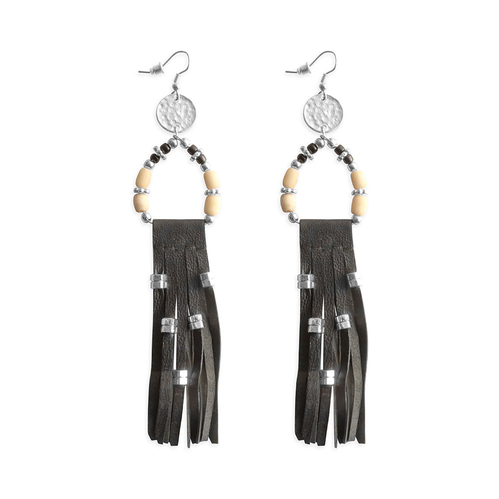 Midnight's Mystery Earrings In Black