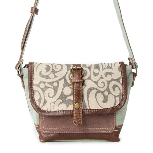 Leaf Print Small & Cross Body Bag