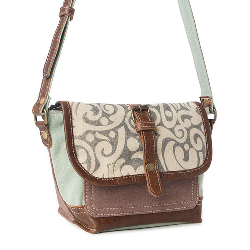 Leaf Print Small & Cross Body Bag
