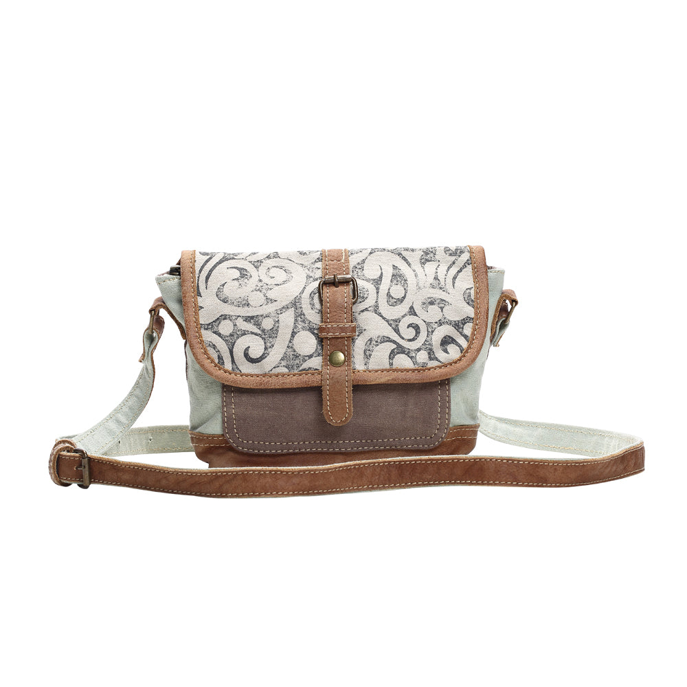 Leaf Print Small & Cross Body Bag - Myra Bags