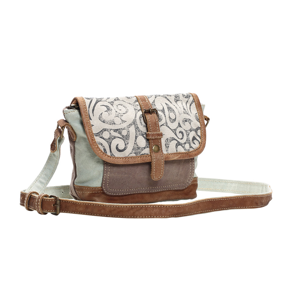 Leaf Print Small & Cross Body Bag - Myra Bags