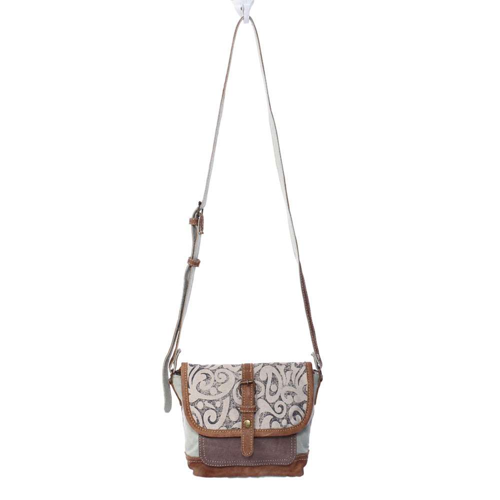 Leaf Print Small & Cross Body Bag - Myra Bags