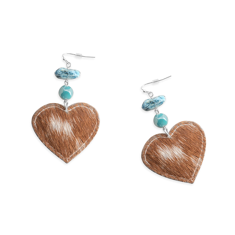 Light of My Heart Earrings In Brown