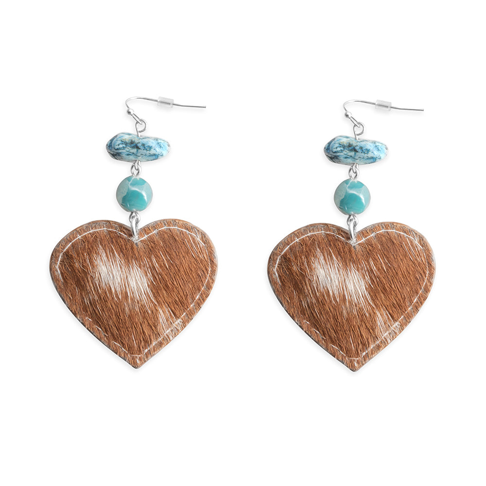 Light of My Heart Earrings In Brown