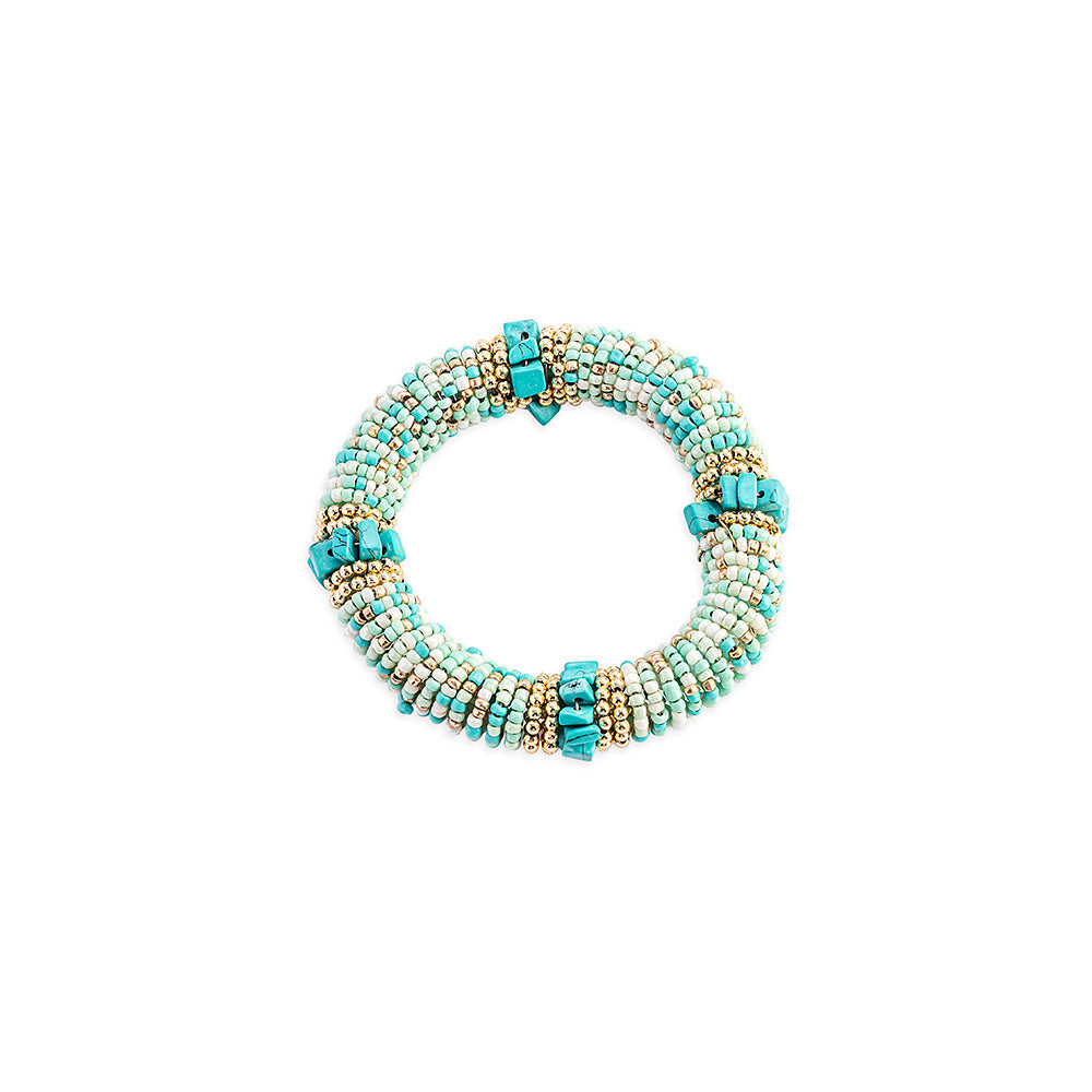 Great Valley Beaded Bracelet In Turquoise