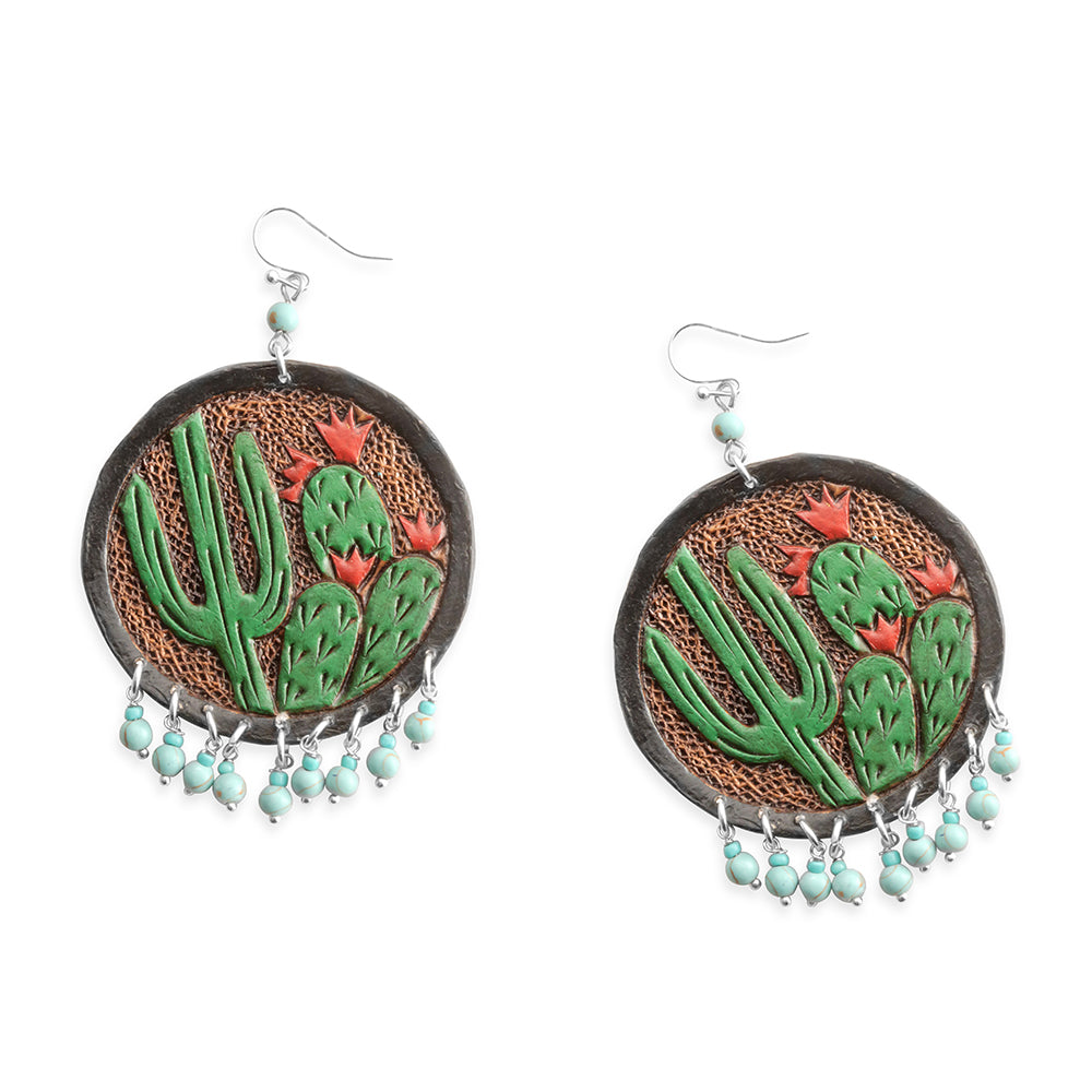 Prairie Pricklies Earrings In Green