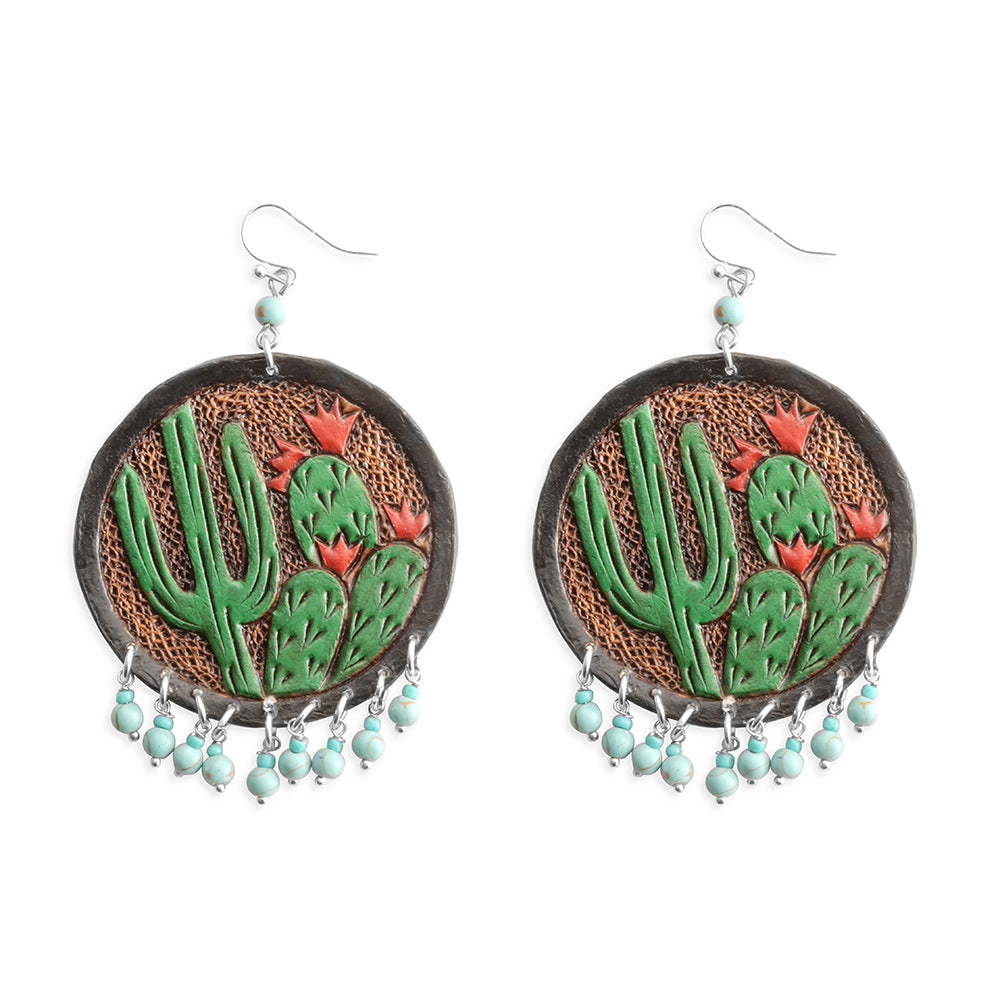 Prairie Pricklies Earrings In Green