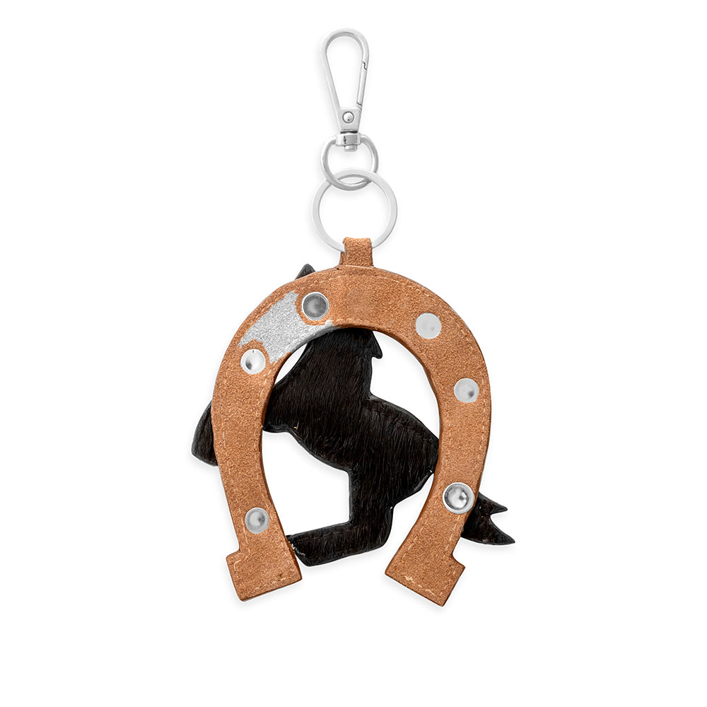 Lucky Pony Horseshoe Key Fob