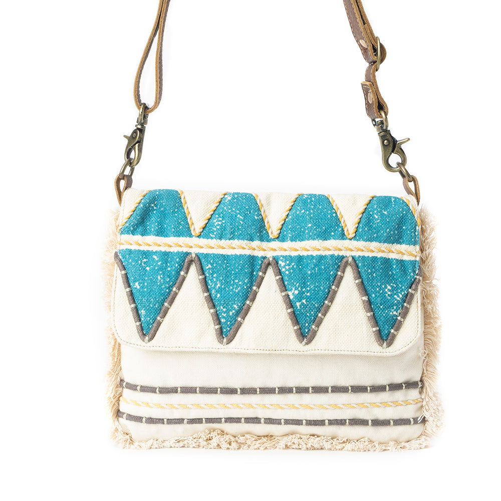 Teal Peaks Crossbody Bag