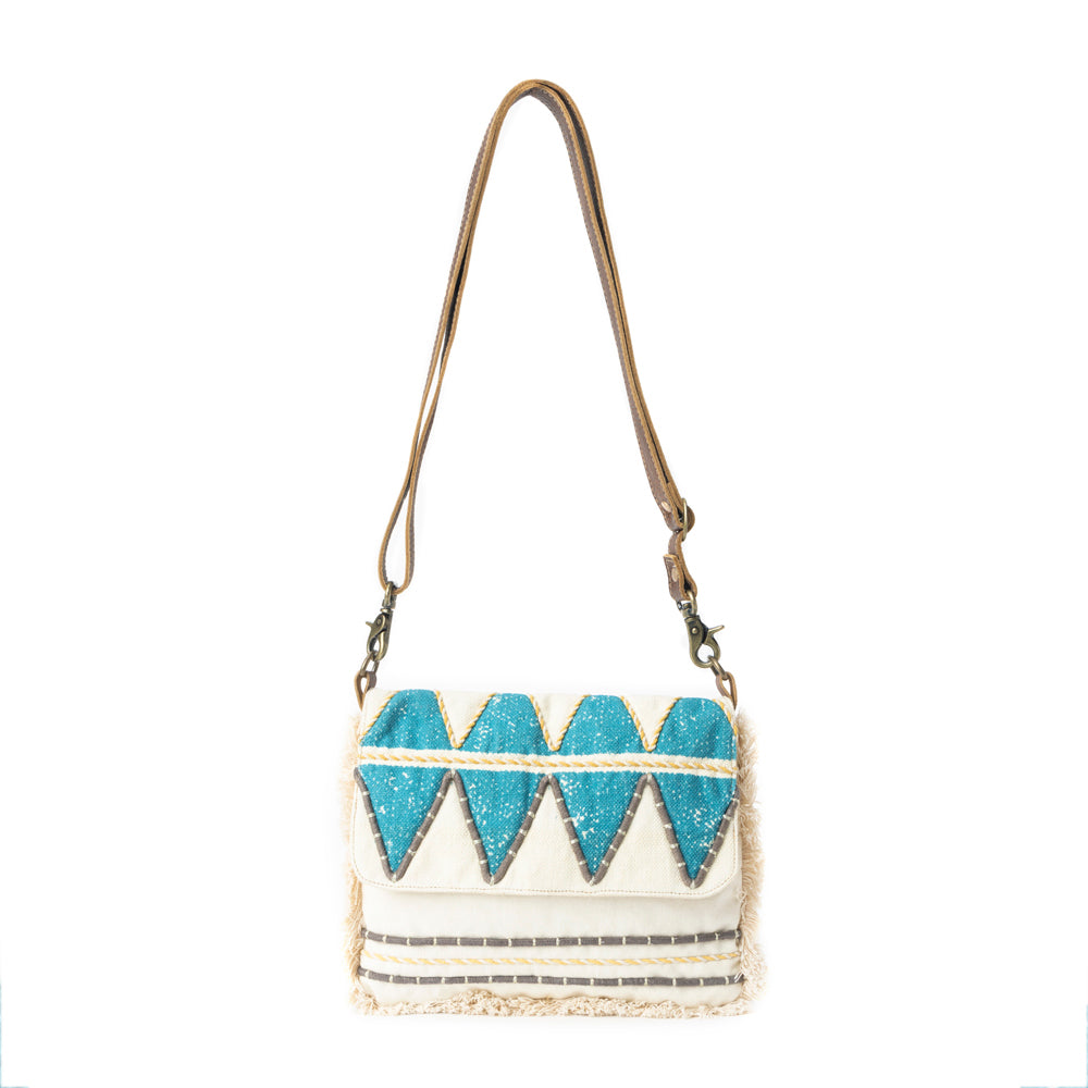 Teal Peaks Crossbody Bag