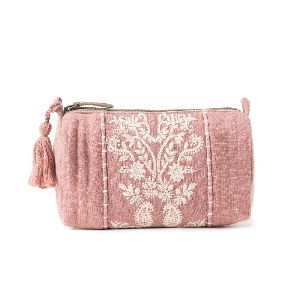 Victorian Lace Legacy Clutch Bag In Pink