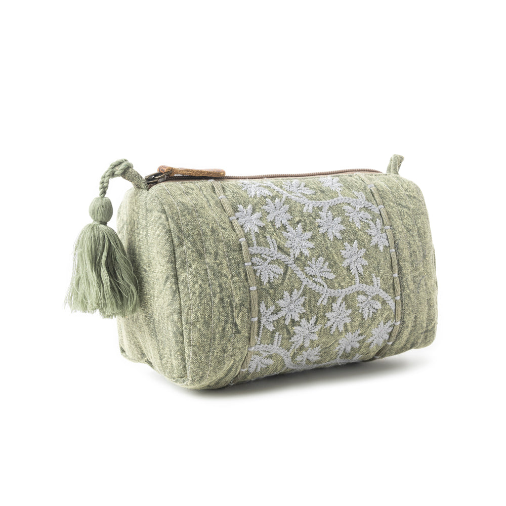 Bohemian Green Supreme Clutch Bag In Olive Green