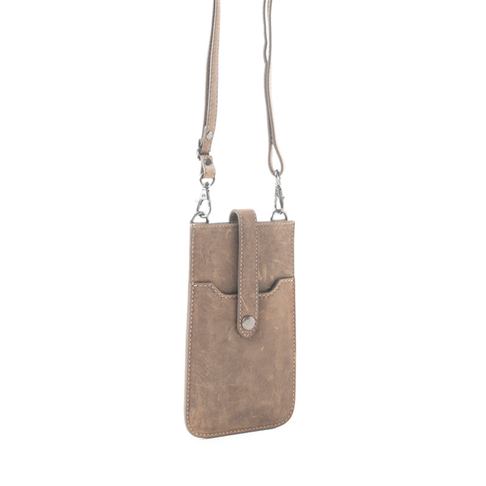 Golden Canyon Cell Phone Bag In Camel