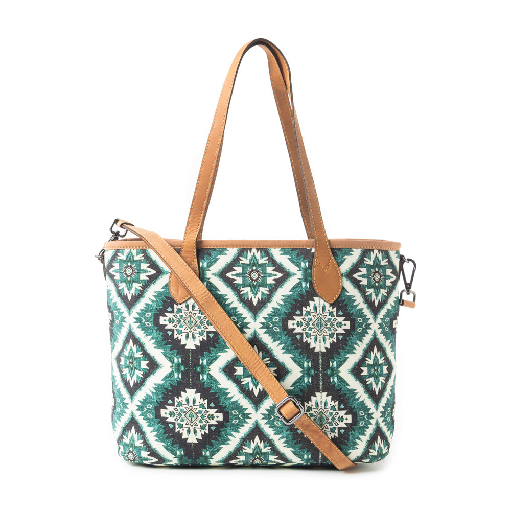 Desert Sky Star Tote Bag In Turquoise