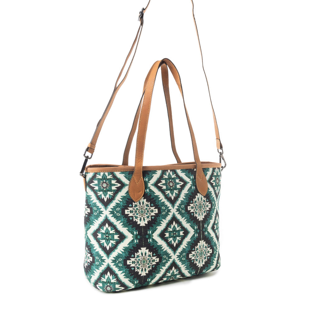 Desert Sky Star Tote Bag In Turquoise