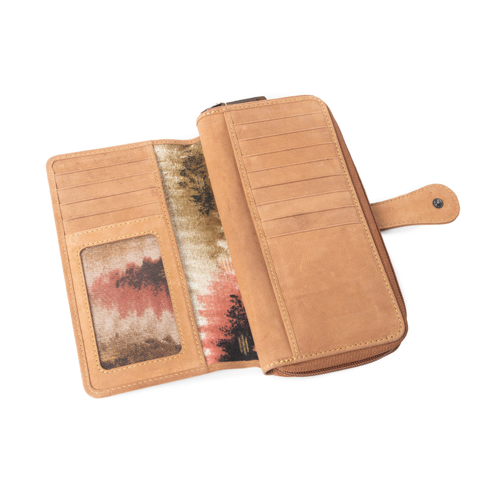 Harvest Chevron Wallet In Multicolor