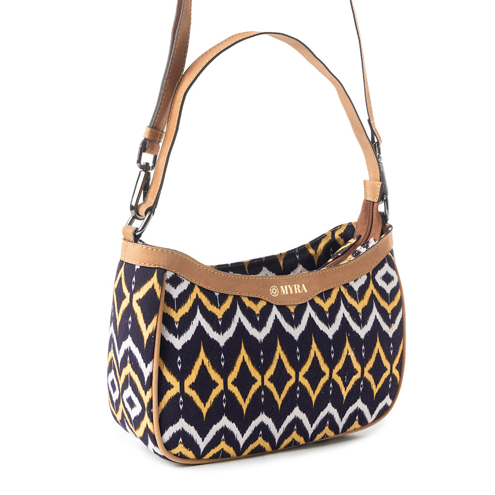 Harvest Chevron Crossbody Bag In Purple