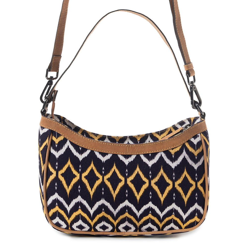 Harvest Chevron Crossbody Bag In Purple