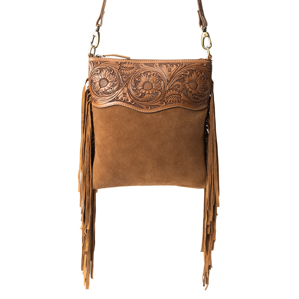 Western Meadows Crossbody Bag In Dark Brown