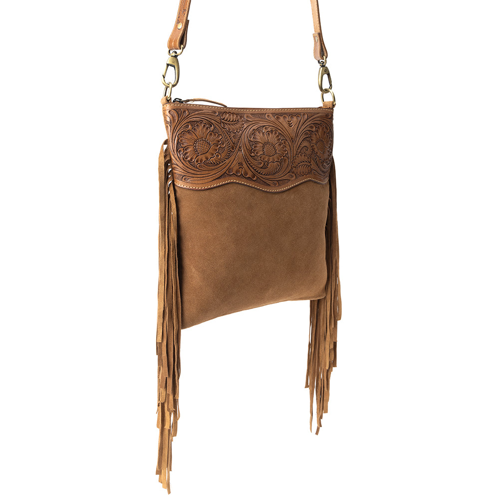 Western Meadows Crossbody Bag In Dark Brown