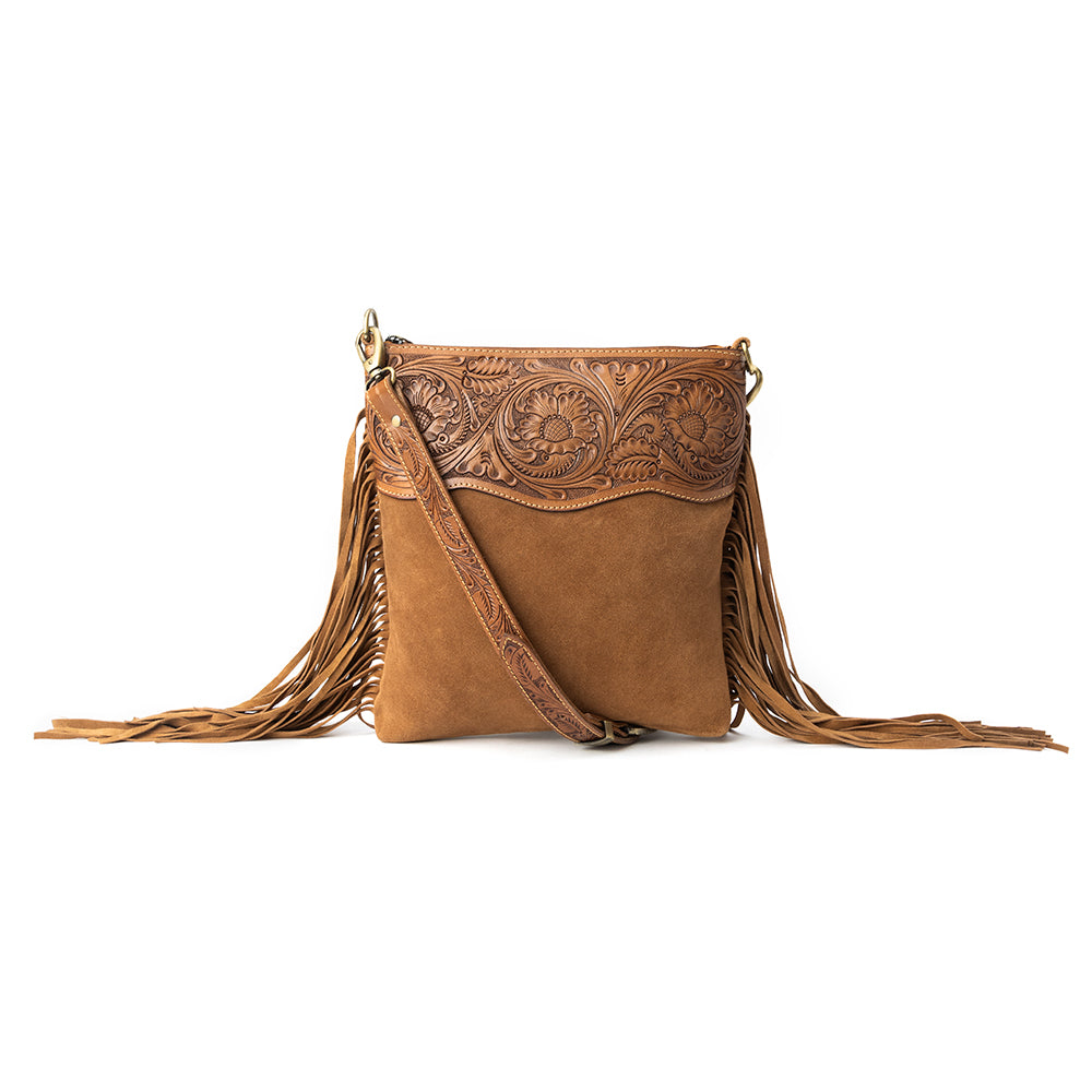 Western Meadows Crossbody Bag In Dark Brown