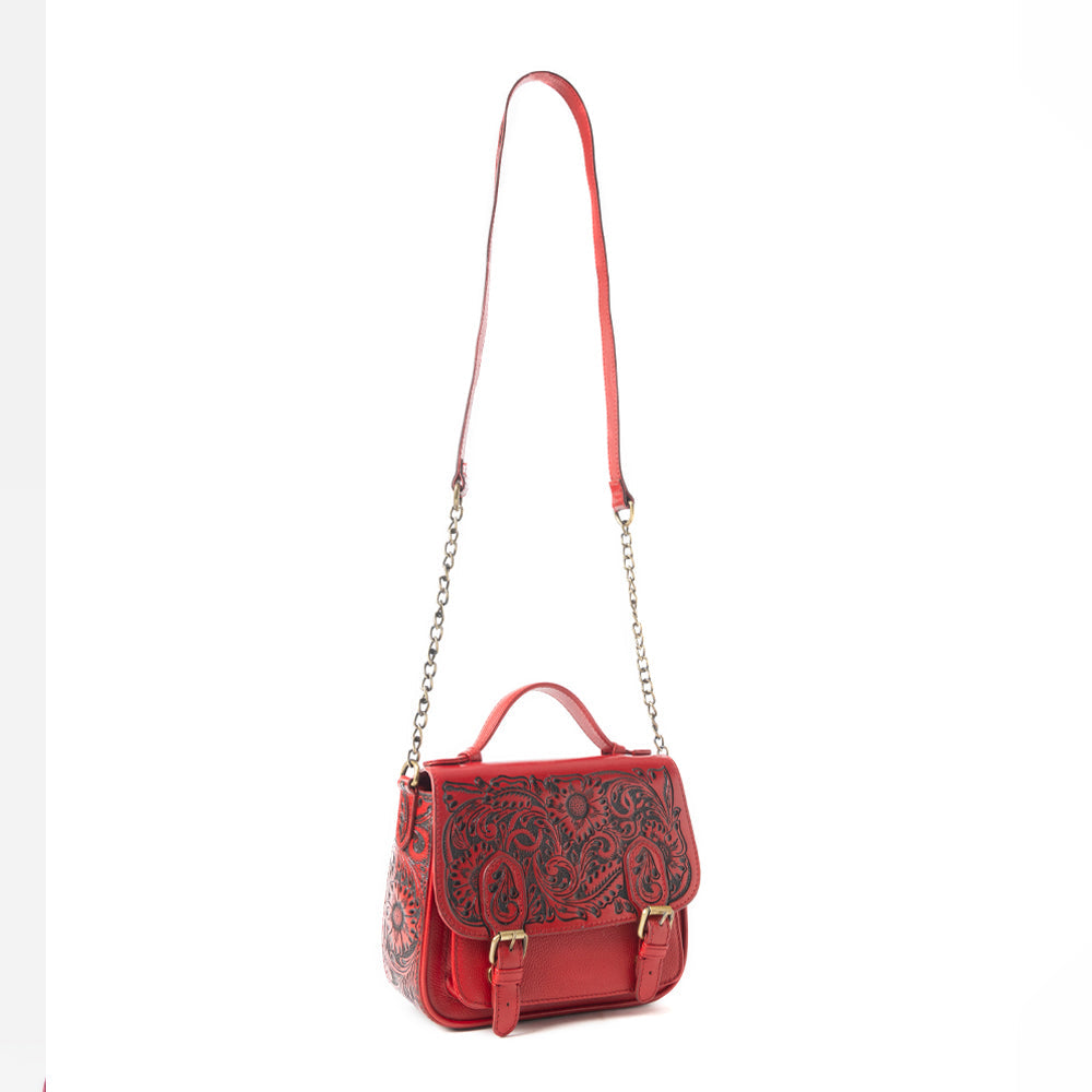 Sapphire Scroll Shoulder Bag