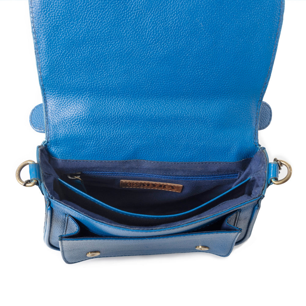 Sapphire Scroll Shoulder Bag