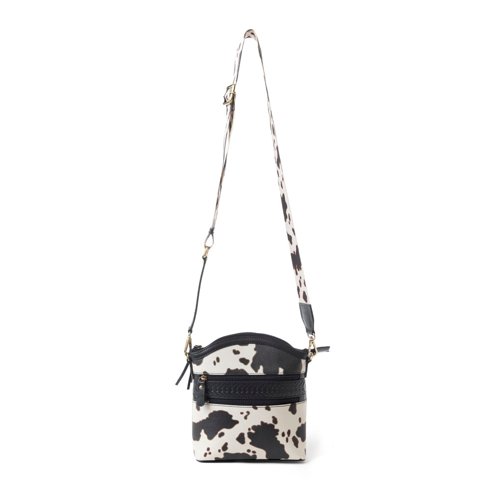 Prairie Sage Spotted Shoulder Bag In Black