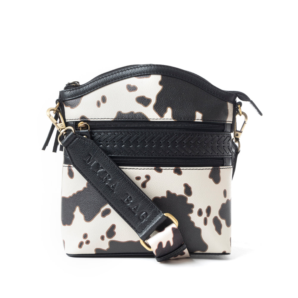 Prairie Sage Spotted Shoulder Bag In Black