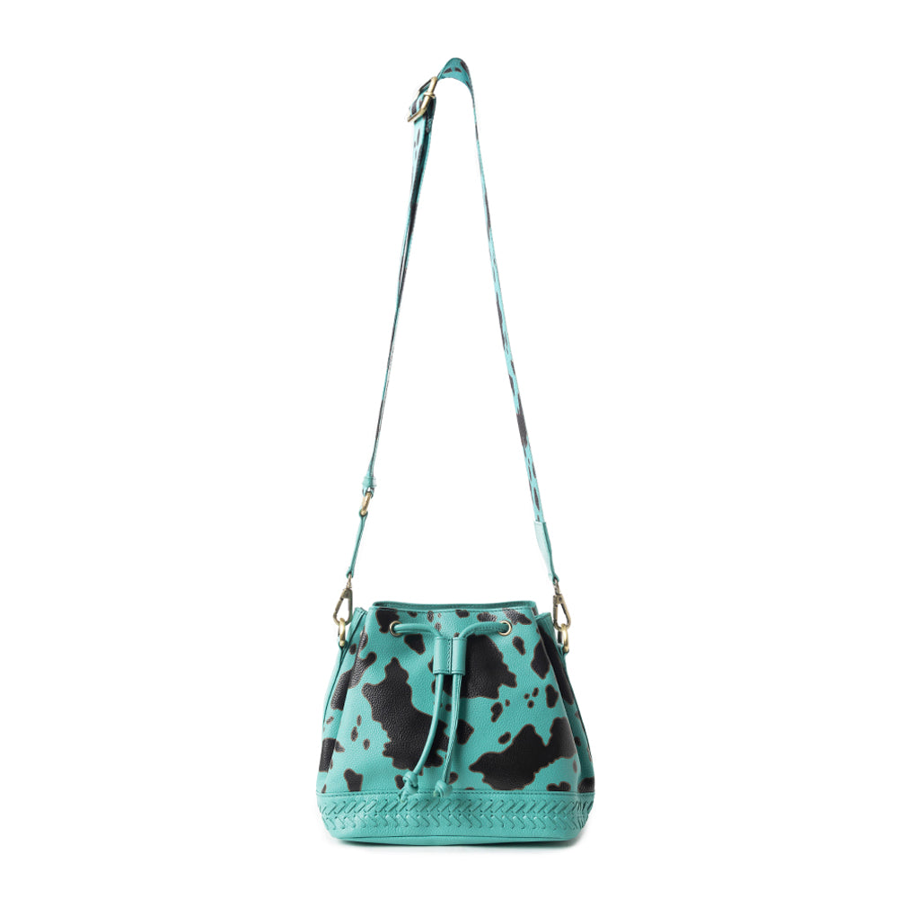 Ranch Holstein Heritage Bucket Bag In Turquoise