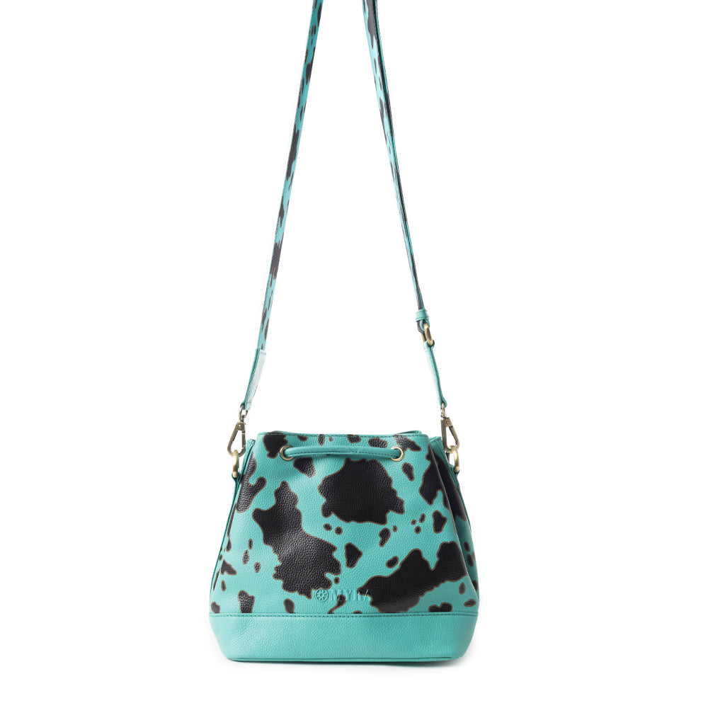 Ranch Holstein Heritage Bucket Bag In Turquoise