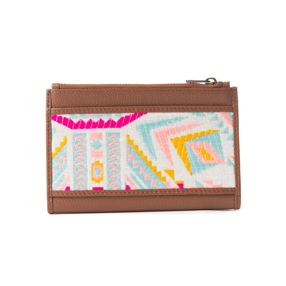 Pastel Desert Sunrise Wallet In Brown and Pink