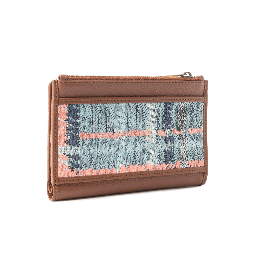 Pastel Desert Sunrise Wallet In Brown and Blue