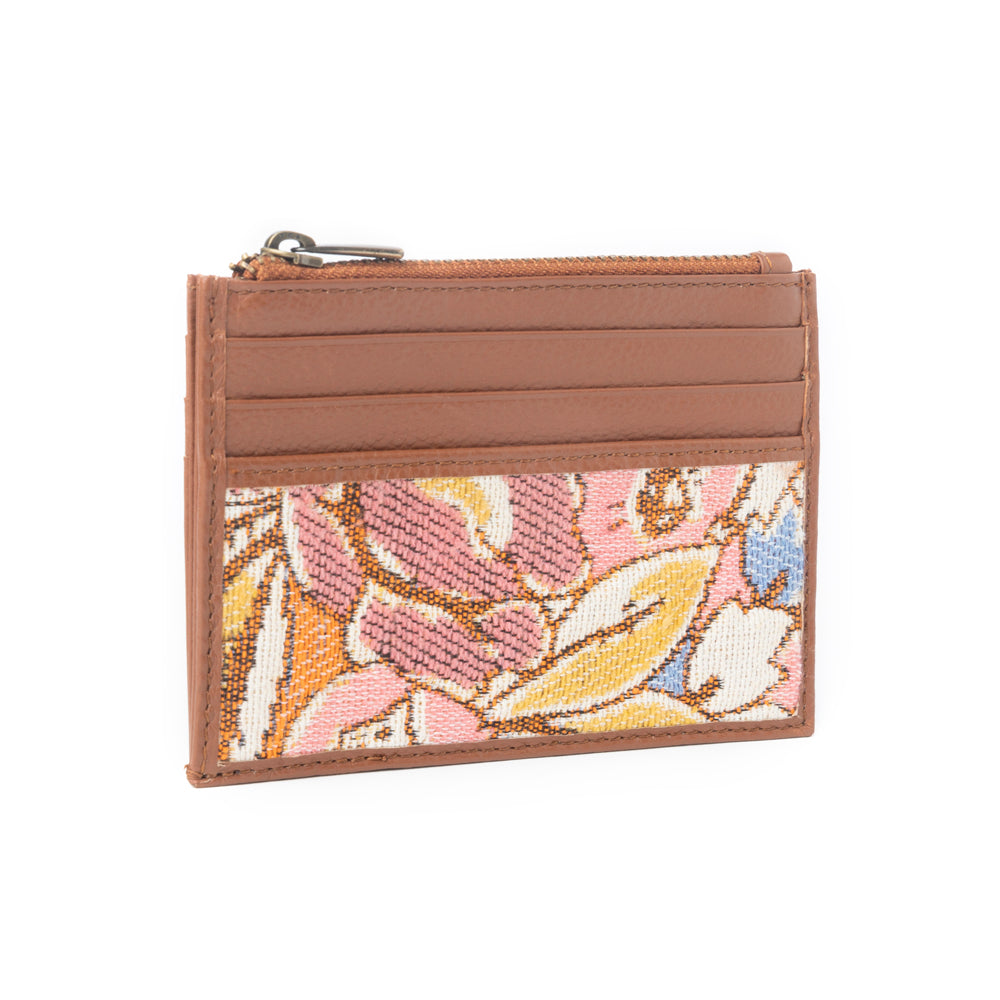 Pastel Desert Sunrise Credit Card Holder In Pink and Brown