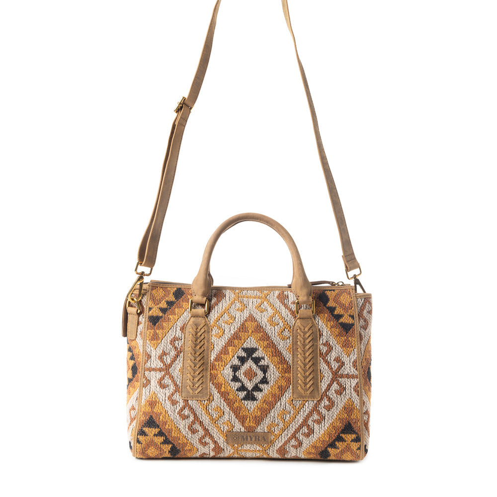 Amber Mesa Concealed Carry Handbag In Beige