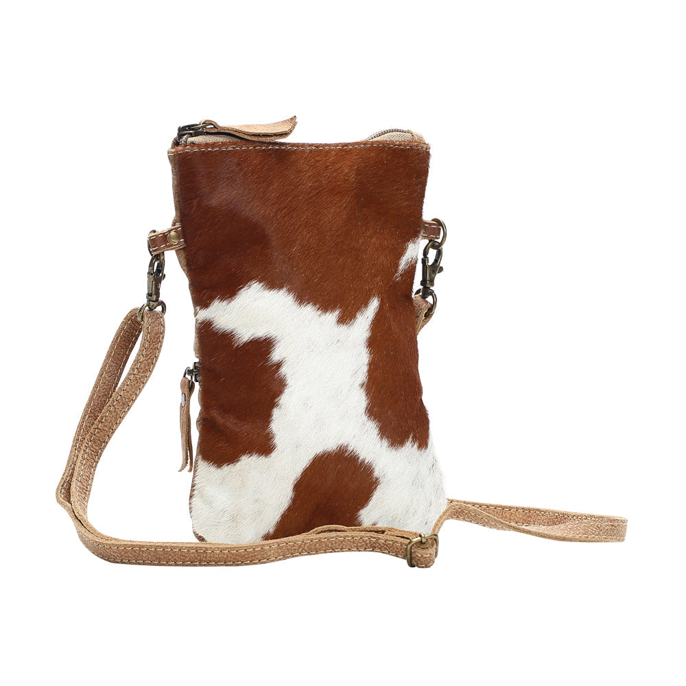 White And Brown Cross Body Bag - Myra Bags