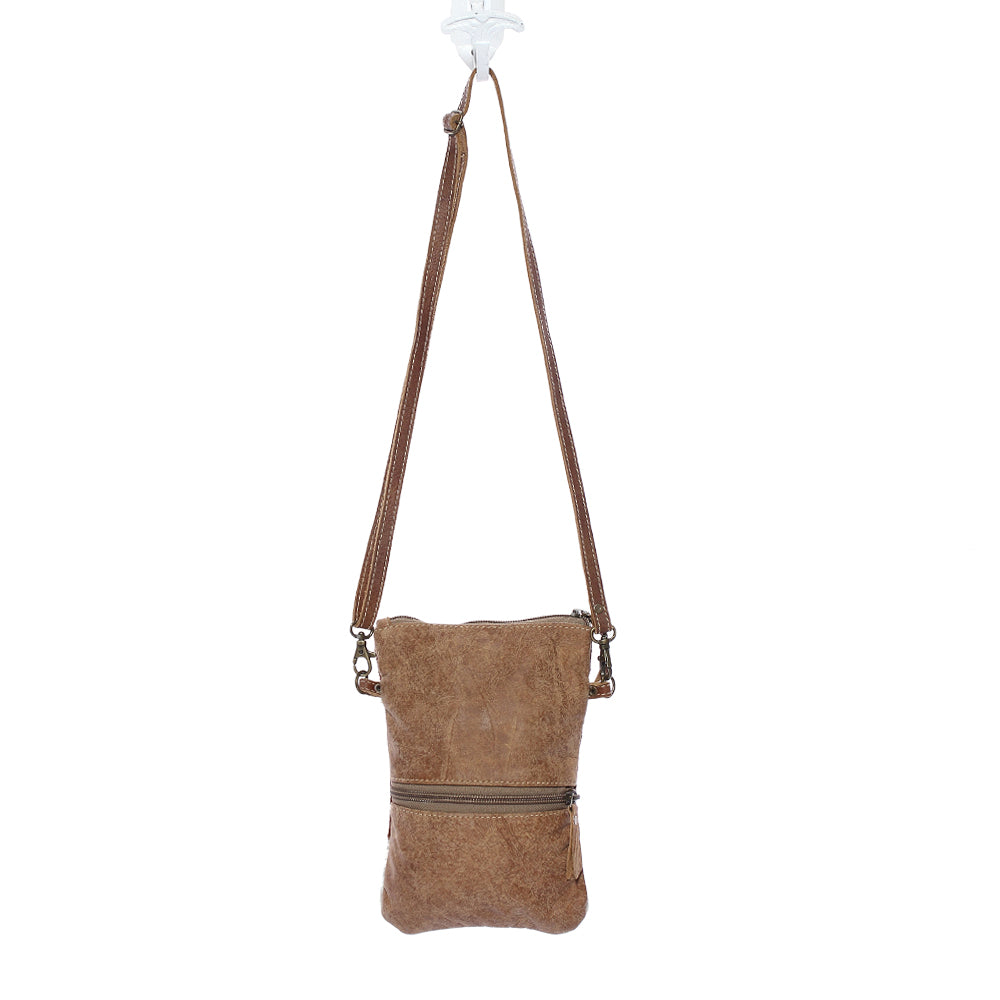 White And Brown Cross Body Bag - Myra Bags