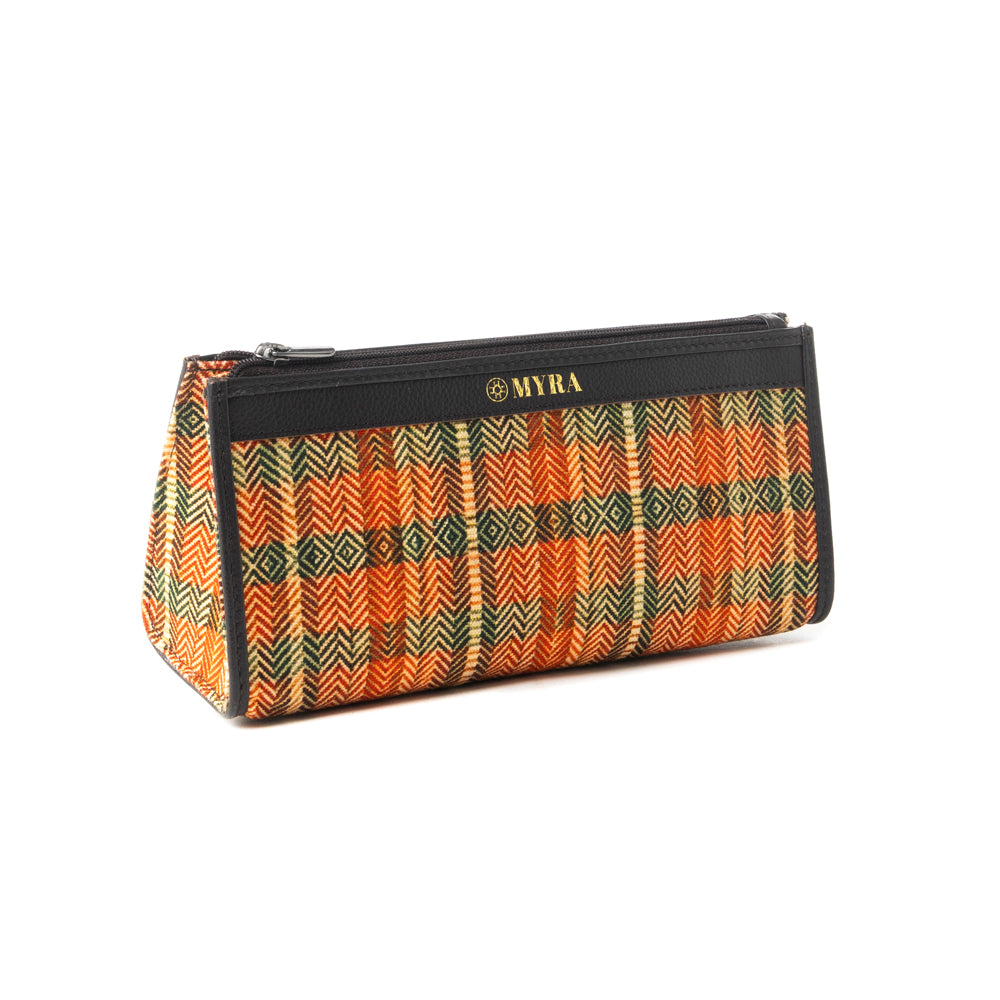 Buena Mia Multi-Pouch Bag In Black and Orange