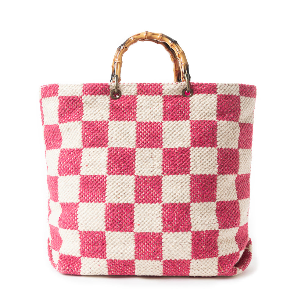 Classic Cottage Checker Tote Bag