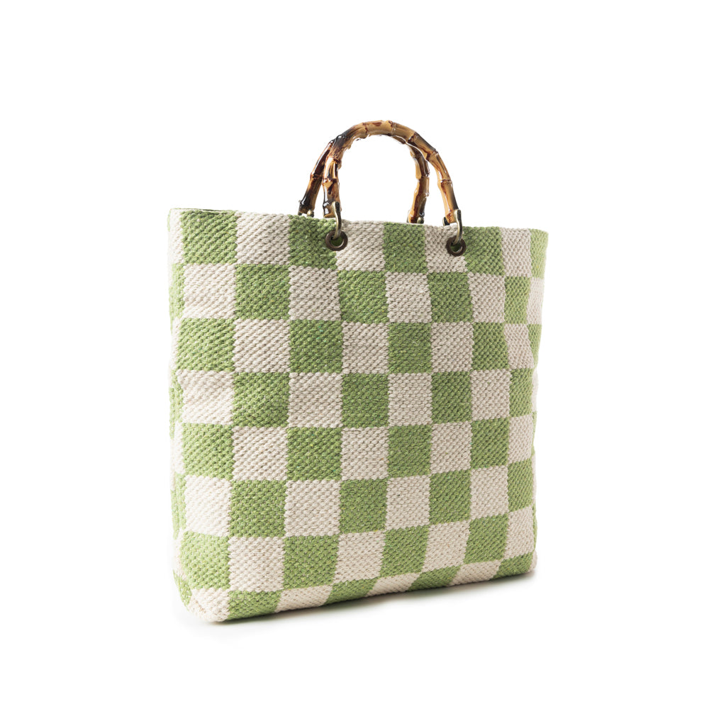 Classic Cottage Checker Tote Bag