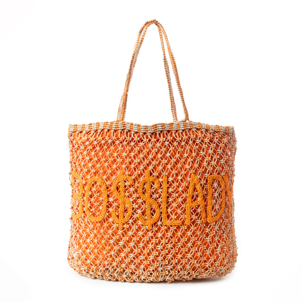 Tequila Town Dimension Tote Bag In Orange