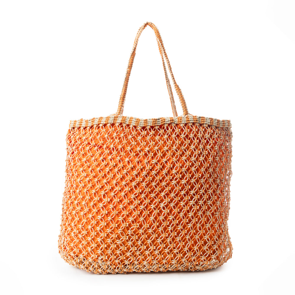 Tequila Town Dimension Tote Bag In Orange