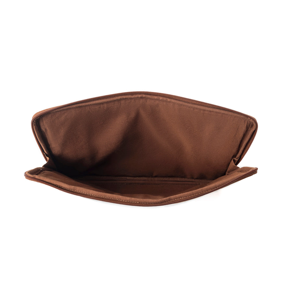 Minerva Prairie Laptop Case In Black And Brown