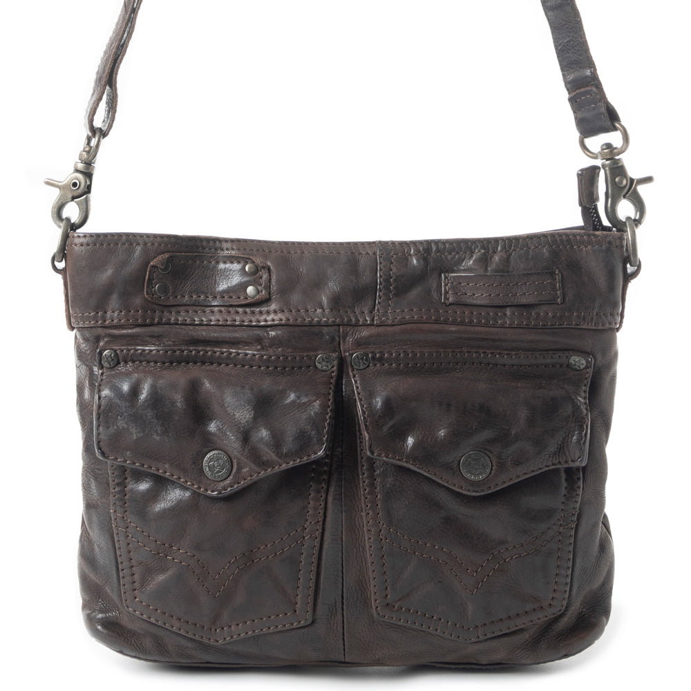 Range Rider Pocket Shoulder Bag In Black