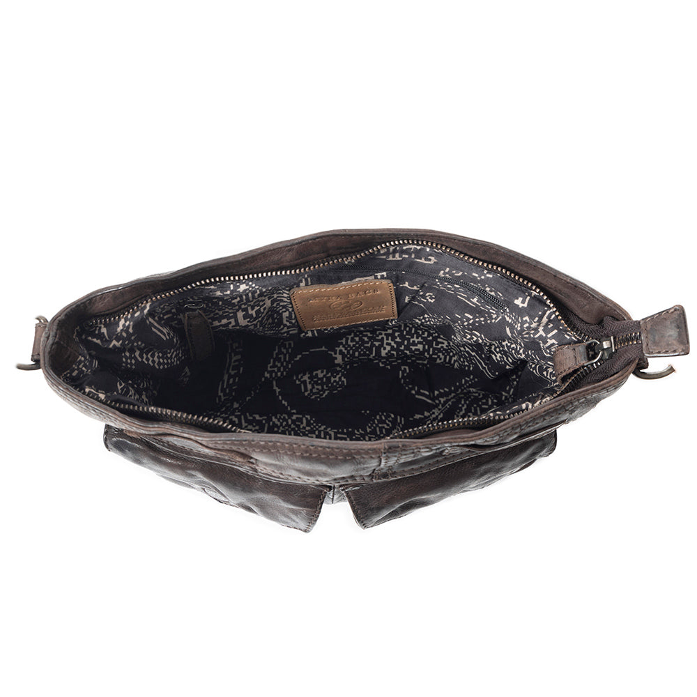 Range Rider Pocket Shoulder Bag In Black