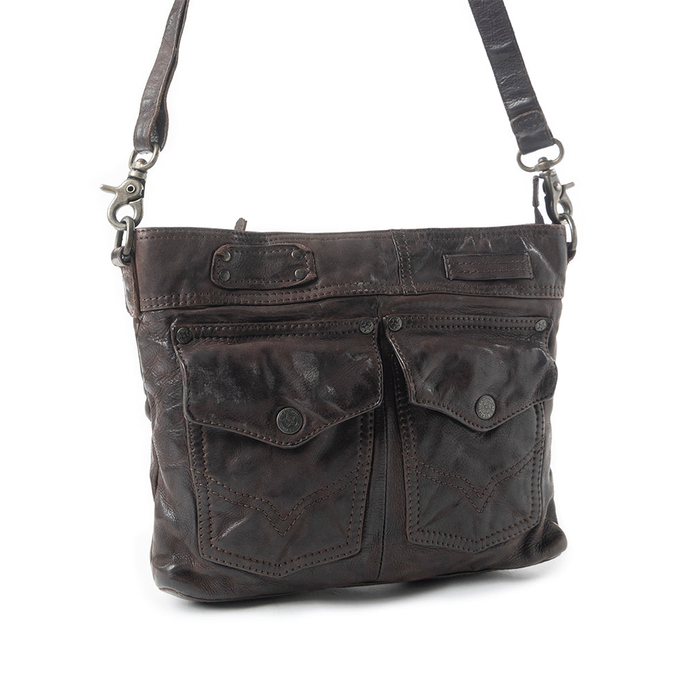 Range Rider Pocket Shoulder Bag In Black