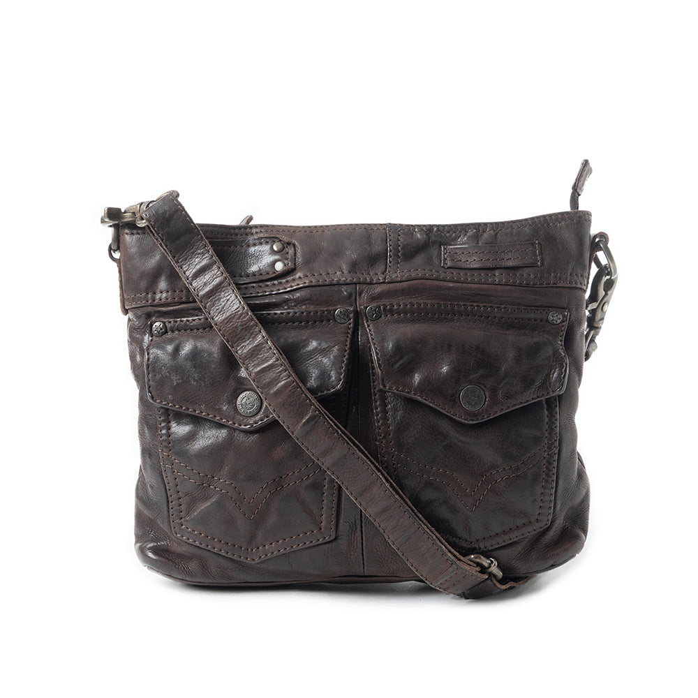 Range Rider Pocket Shoulder Bag In Black